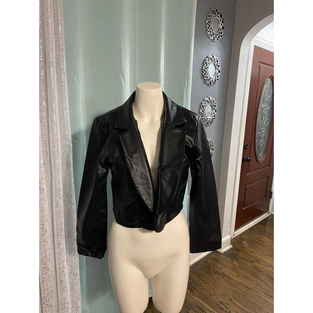 Faux leather jacket